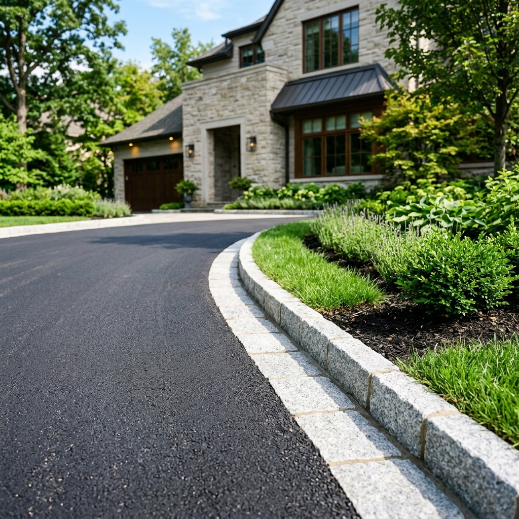 Paved Asphalt Driveway